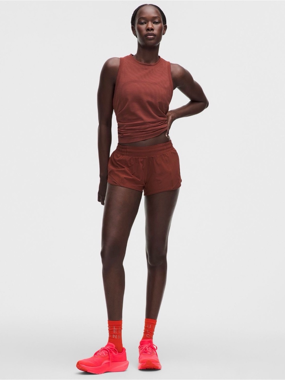 Lululemon Hotty Low Rise Lined Shorts 2.5” Cranberry Charm Size 6
